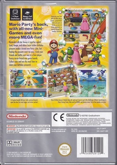Mario Party 4 - Players Choice - Nintendo GameCube (B Grade) (Genbrug)